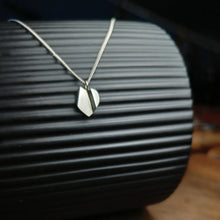 Load image into Gallery viewer, Folded Heart Charm Silver