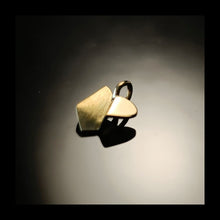 Load image into Gallery viewer, Folded Heart Charm Gold