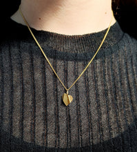 Load image into Gallery viewer, Folded Heart Charm Gold