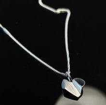 Load image into Gallery viewer, Folded Heart Charm Silver