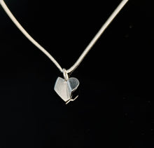 Load image into Gallery viewer, Folded Heart Charm Silver