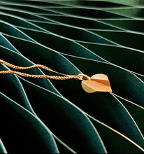 Load image into Gallery viewer, Folded Heart Charm Gold